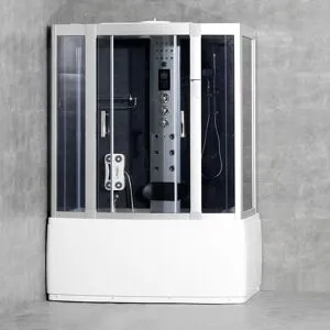 Michelle 1 Dampkabine/boblebad 150x90 Grå