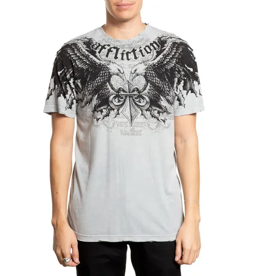 Hardcore T-Shirtänner - HOMAGE - AFFLICTION - A27158-SVLV