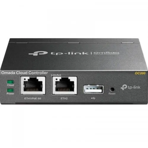CONTROLLER TP-LINK wireless cloud controler, 2 x 10/100 LAN ports, 1 x USB 2.0, 1 x Mirco-USB, PoE 802.3af or Micro-USB Power Adapter "OC200" (include
