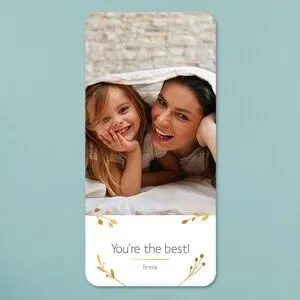 smartphoto Grusskarte Panorama hochformat mit abgerundeten Ecken zur Hochzeit