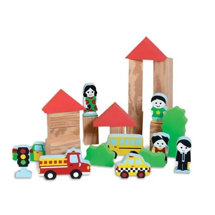 EDUSHAPE mäkké hracie kocky MESTO