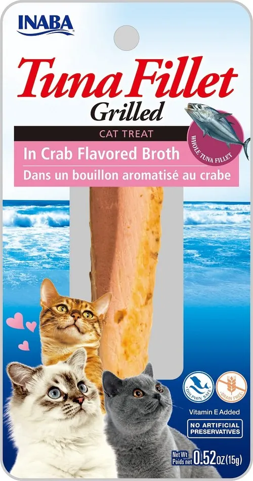 INABA Cat Grilled Tuna Fillet - v krabím vývaru 15 g