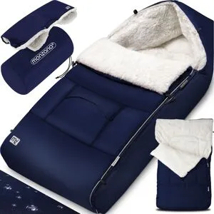 monzana® Babyfußsack Marine Kinderwagen geeignet mit Beutel