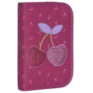 Beckmann enkelt pennal med innhold, cherry