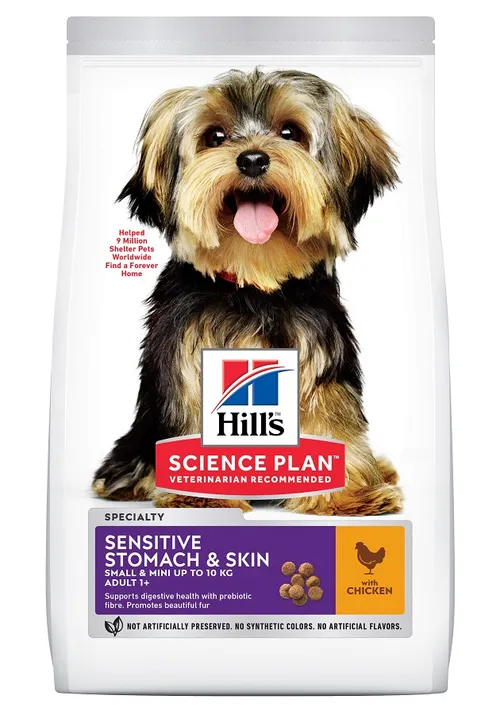 Hill's Science Plan Adult Sensitive Stomach & Skin Small & Mini krmivo pro psy 1,5 kg