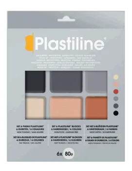 Modelovací plastelína základní testovací sada 6x80g