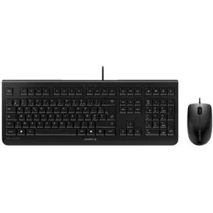 Pack clavier-souris CHERRY DC-2000 noir Ensemble bureautique professionnel avec clavier et souris filaires.