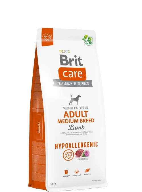 Brit Care Hypo-Allergenic Adult Medium Breed Lamb & Rice 1 kg