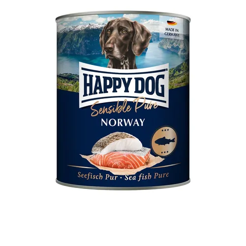 Happy Dog Sensible Pure Norway - konzerva, lososí maso 6 x 800 g