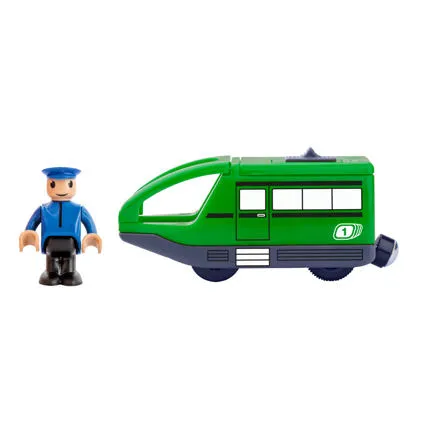 Woody Moderná elektrická mašinka, zelená