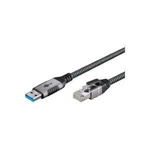Goobay Ethernet-Kabel USB-A 3.2 Gen1 Stecker > RJ-45 Stecker, LAN-Adapter