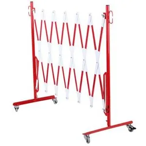 Gerdmans Rajausaita Yan, joustava, pyörillä, P 335-3600 mm, punainen/valkoinen