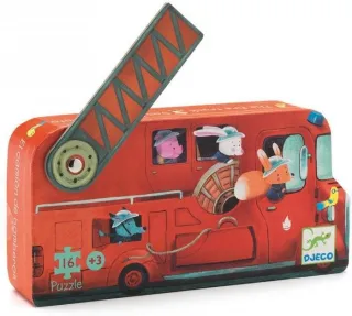 Puzzle Hasičské auto - 16 pcs