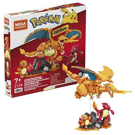 MEGA Construx Pokémon evolučný set - Charmander