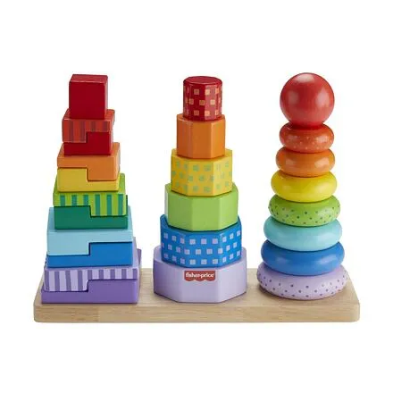 Fisher Price Drevená veža tvary