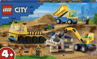 Vozidla ze stavby a demoliční koule - Lego City (60391)