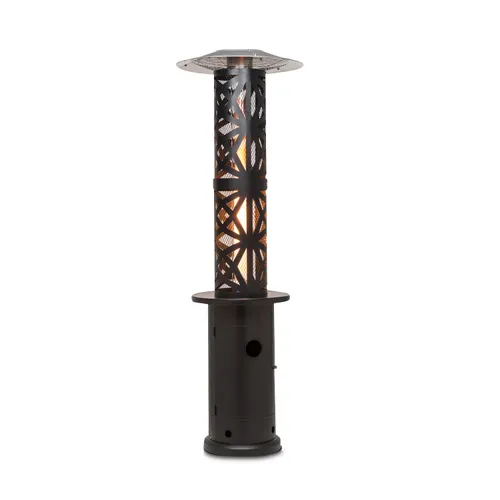 Blumfeldt Goldflame Style Radiador para terraza 11,2 kW Vista 360° Móvil Negro