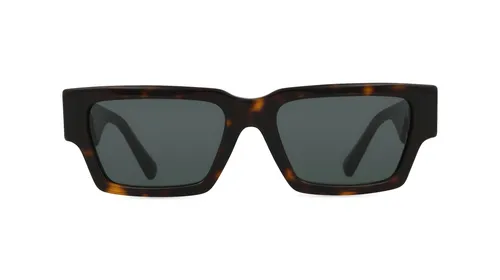 VERSACE VE4459 Unisex-Sluneční brýle Celoobrubové Hranatý Acetát-rámy, havanna