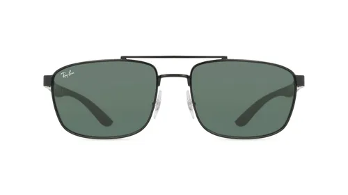 Ray-Ban 0RB3737 Unisex-Sluneční brýle Celoobrubové Hranatý Kov-rámy, černá
