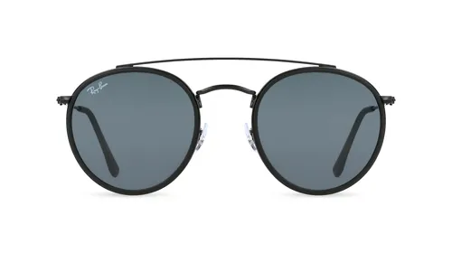 Ray-Ban RB 3647N Unisex-Sluneční brýle Celoobrubové Kulatý Kov-rámy, černá