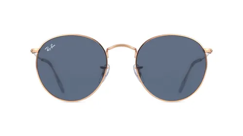 RAY-BAN RB 3447 Páni-Sluneční brýle Celoobrubové Kulatý Kov-rámy, zlatá