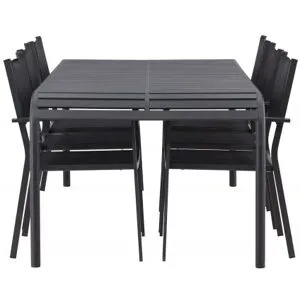 Borneo  Loungesæt - Havemøbelsæt - Sort