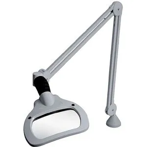Candeeiro de acréscimo Wave LED com 5acréscimos: Lupa tridimensional ideal para trabalhos com objetos delicados