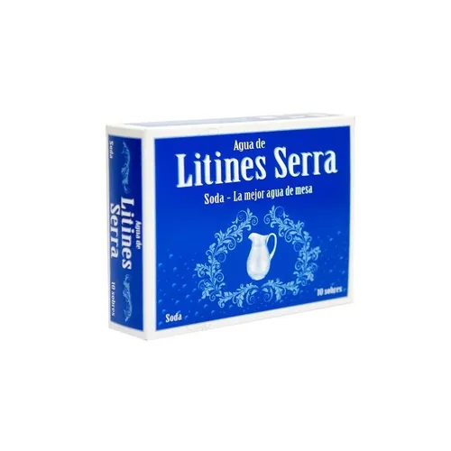 agua de litines serra 10 sobres