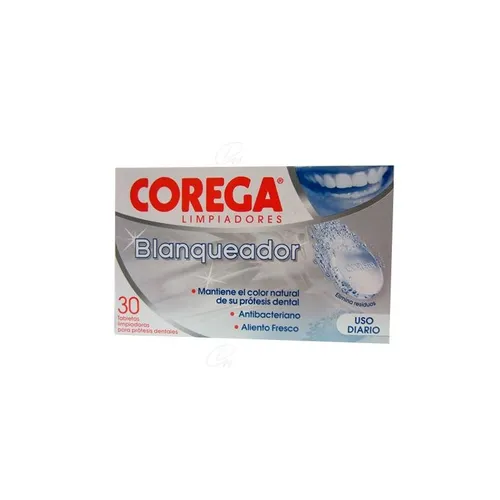 corega blanqueador limpiador 30 tab