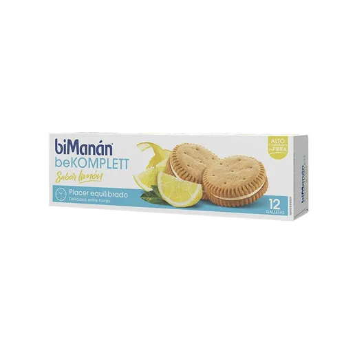 bimanán galletas bekomplett sabor limón 12 unidades