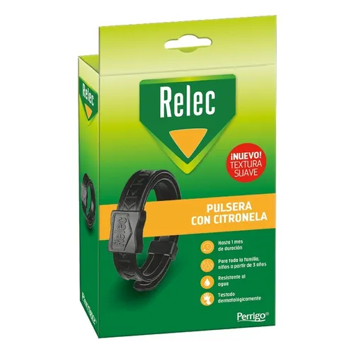 relec pulsera antimosquitos negra