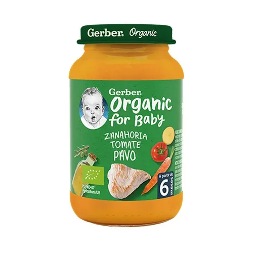 gerber zanahoria tomate y pavo 190 g