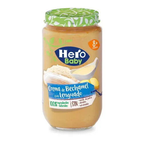 hero baby potito crema bechamel con lenguado 235g