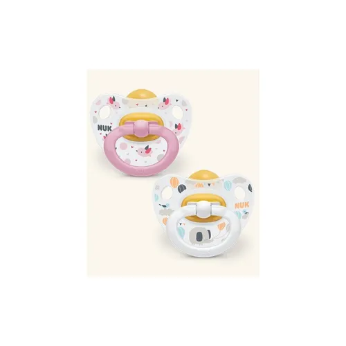 nuk happy kids chupetes látex 18-36 m 2 unidades