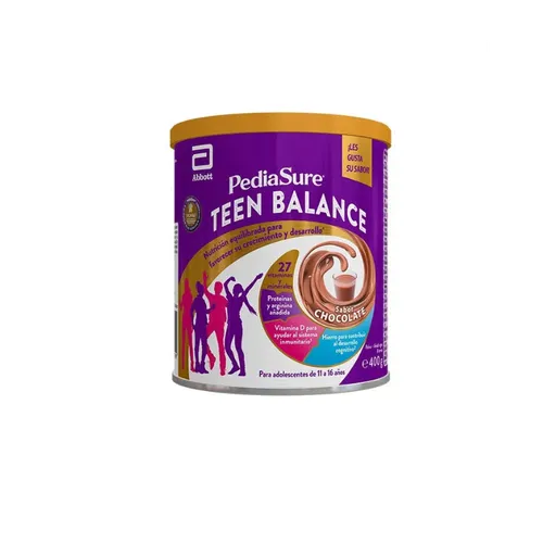 pediasure teen balance sabor chocolate 400g