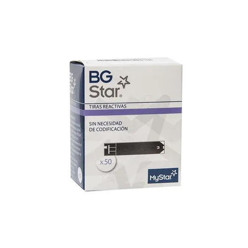 bgstar tiras reactivas glucemia 50 uds