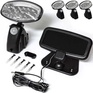 monzana® LED Solar-Wandlampe 3er-Set Bewegungsmelder