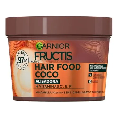 Mejor Dto! Hair Food Coco Alisadora 390 ml Mascarilla Intensiva 3 en 1