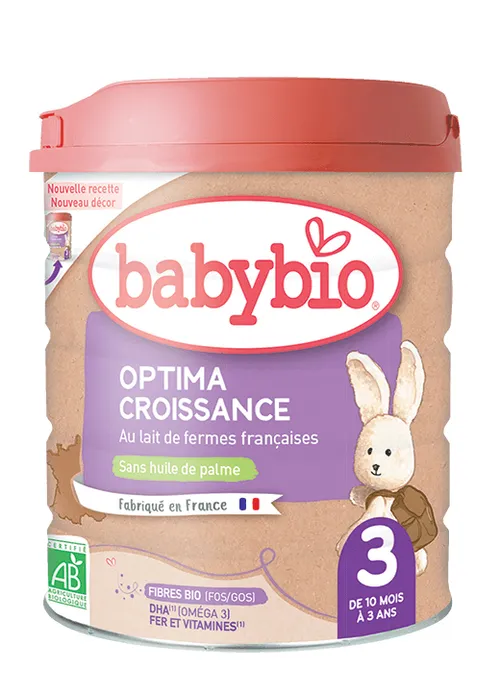 BABYBIO OPTIMA 3 Croissance dojčenské bio mlieko (800 g)