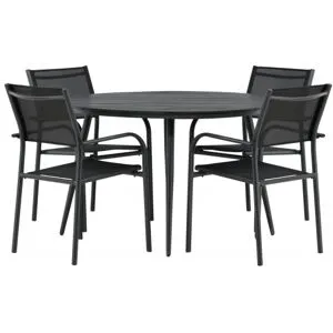 Break Rundt Loungesæt - Havemøbelsæt - Sort