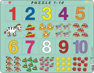 ČÍSLA 1-10 10 d. EDU Puzzle