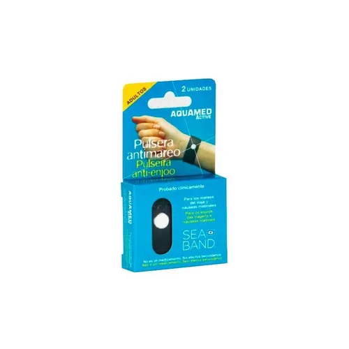 aquamed active pulsera antimareo adultos 2 uds