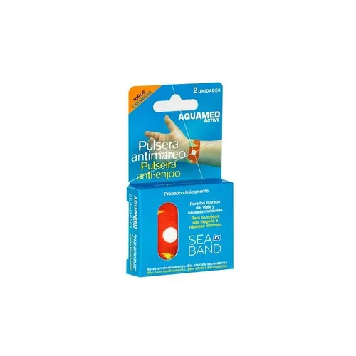 aquamed active pulsera antimareo niños 2 uds
