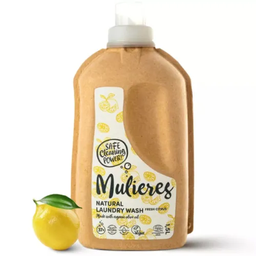 Detergent natural pentru rufe Fresh Citrus, 1.5L, Mulieres