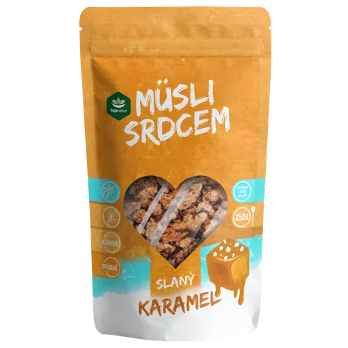 Topnatur Müsli srdcem Slaný karamel 350g
