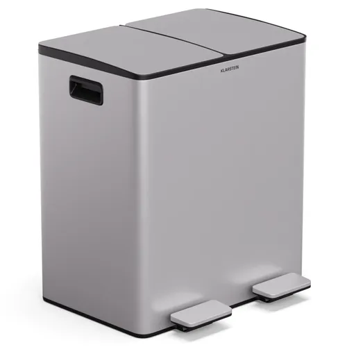 Klarstein EcoVista Mülleimer mit Kompostbehälter Abfalleimer 40 Liter + 3L Kompostbehälter Soft-Close