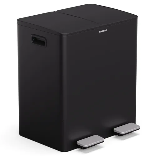 Klarstein EcoVista Mülleimer mit Kompostbehälter Abfalleimer 40 Liter + 3L Kompostbehälter Soft-Close