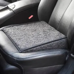 K&N Schurwolle Keilkissen mit Schurwoll-Bezug, anthrazit