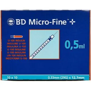 BD Micro-Fine+100enh 12,7mm Medicinsk udstyr 100 stk