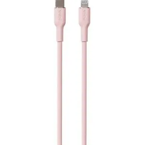PURO Soft USB-C til Lightning Kabel 1.5m - Lyserød